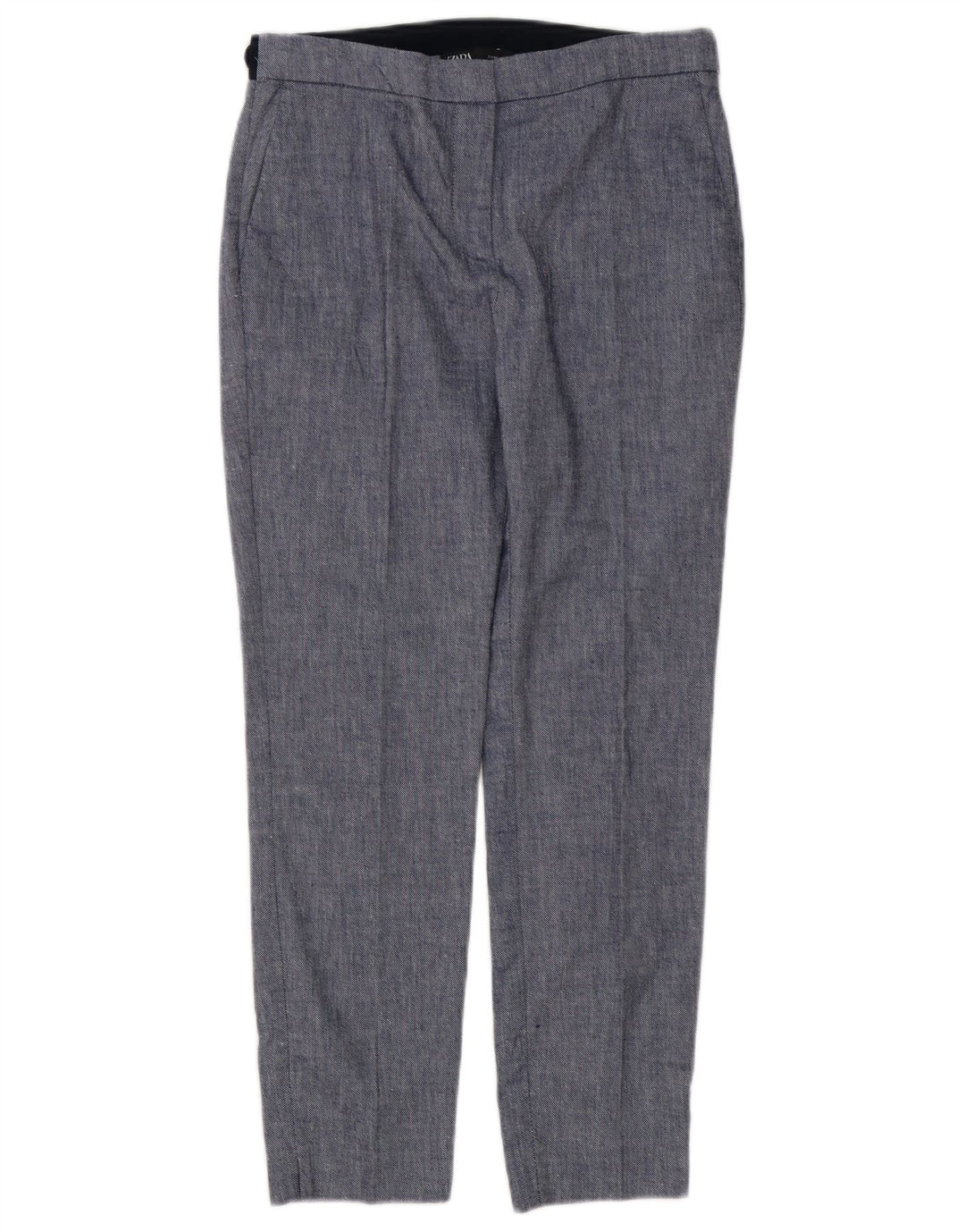 Pantaloni chino slim pentru femei Zara Mediu L28 L27 Albastru Colorblock