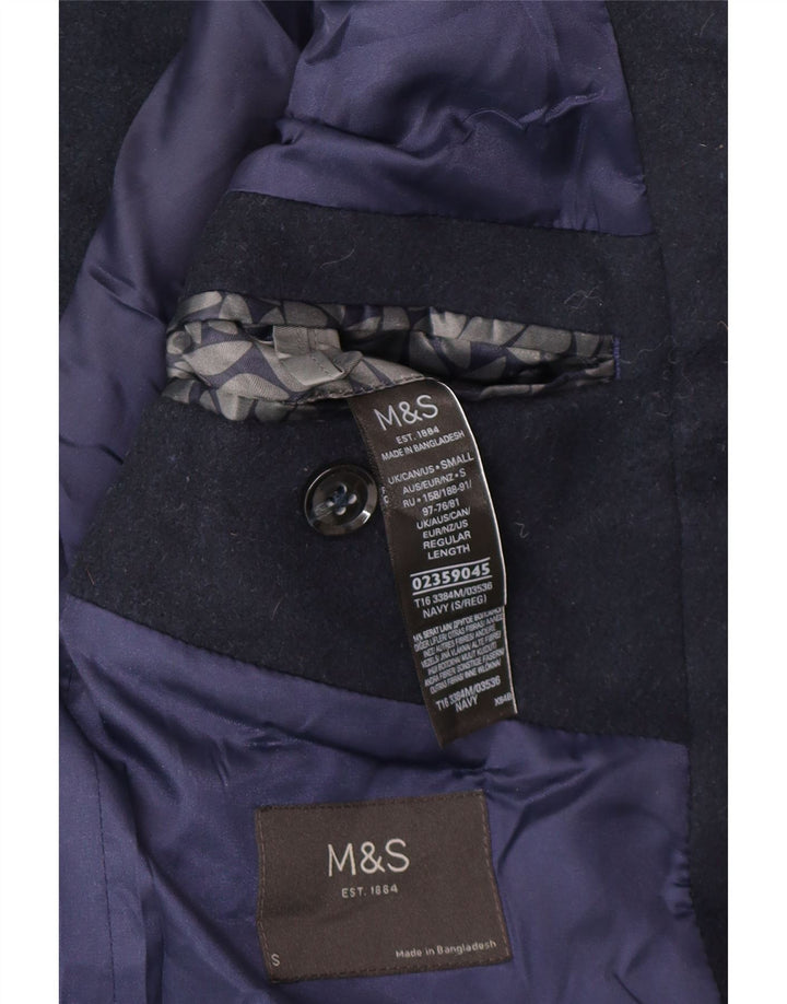 Palton pentru bărbați Marks & Spencer UK 36 Poliester mic, albastru bleumarin