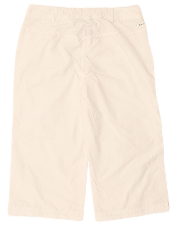 Pantaloni Adidas Clima 365 Capri pentru femei UK 12 Medium W30 L20 Alb