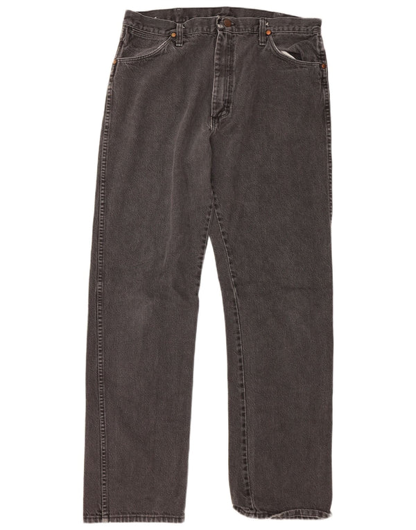 Blugi drepti pentru bărbați Wrangler W36 L34 gri