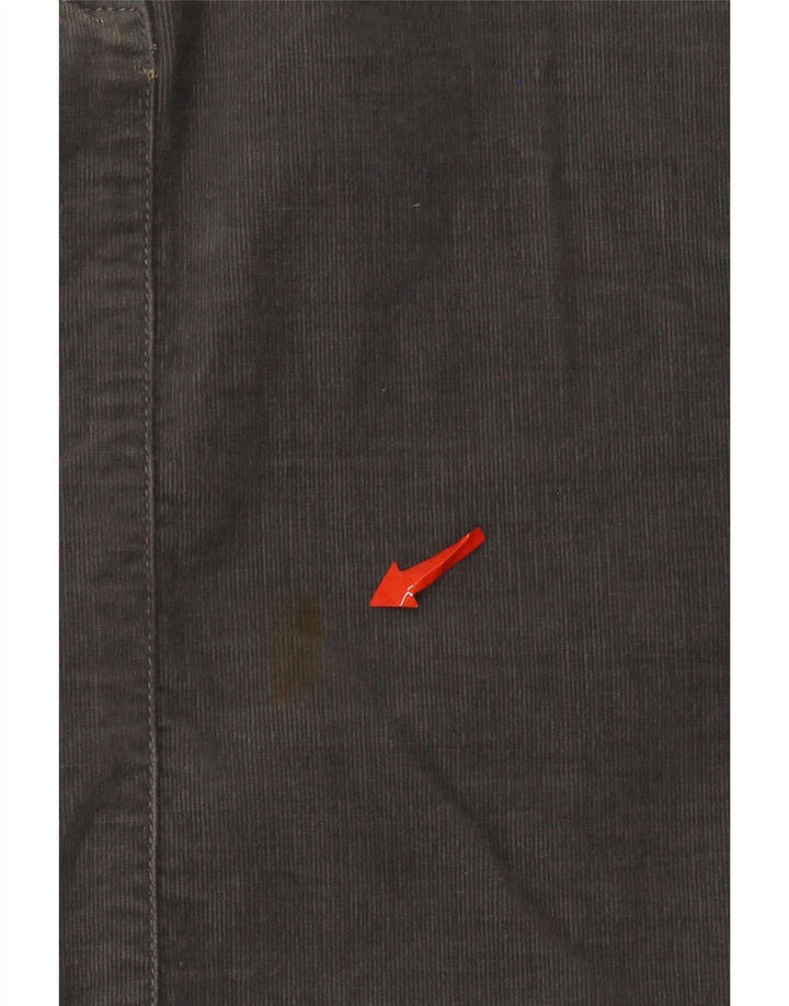 Fustă mini din velur pentru femei Benetton IT 42 Medium W30 bumbac gri