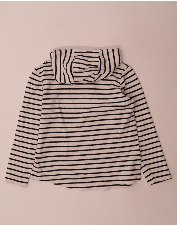 Pulover supradimensionat pentru femei Weird Fish UK 10 Small White Pinstripe