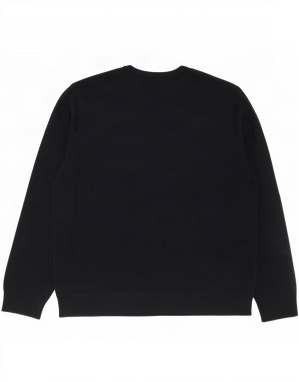 Pulover pentru bărbați Marks & Spencer, cu gât crew, 2XL, acrilic, albastru bleumarin
