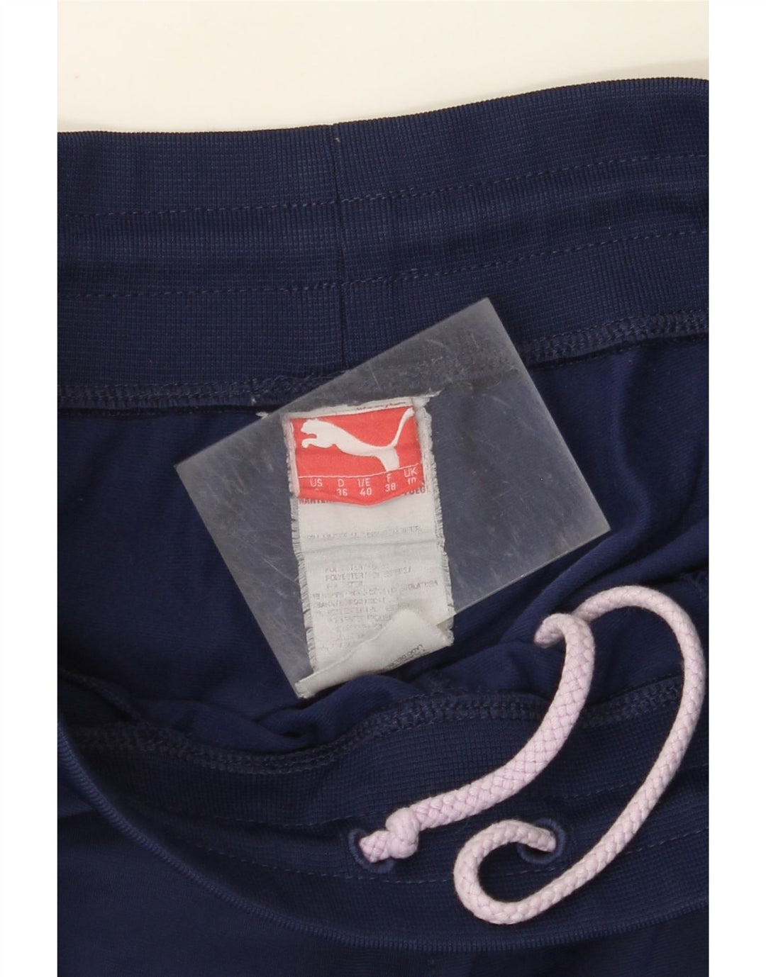 Pantaloni de trening PUMA pentru femei Joggeri UK 10 Poliester bleumarin mic