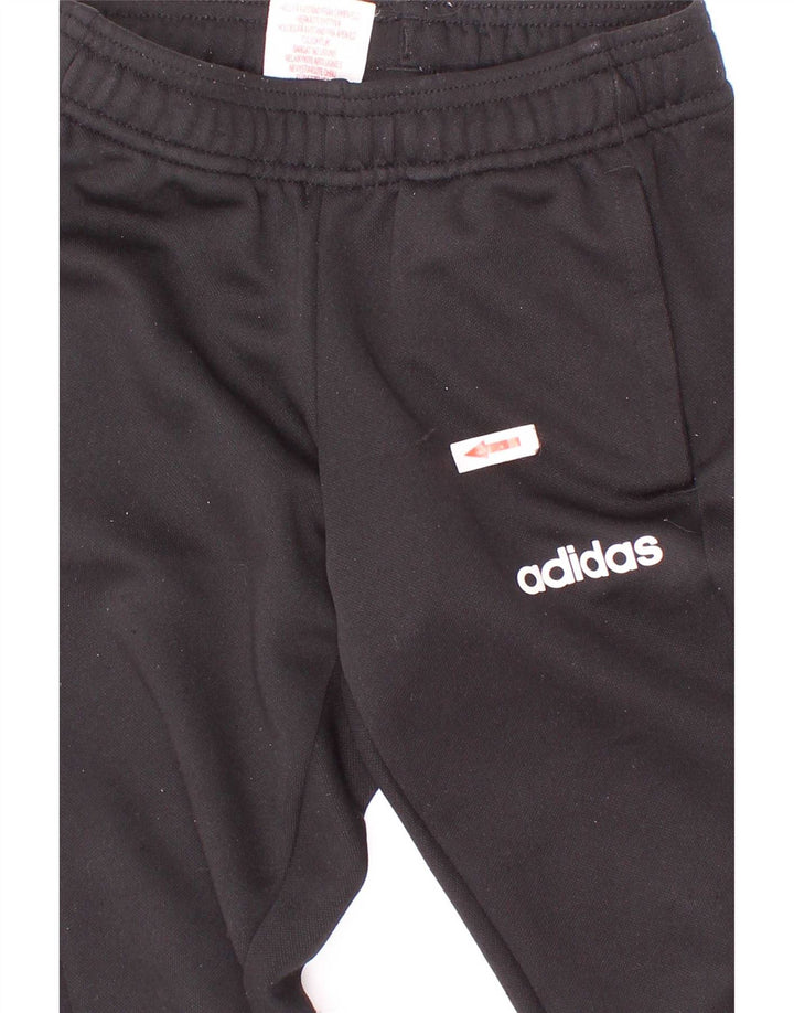 Pantaloni de trening Adidas Climalite pentru baieti 3-4 ani poliester negru