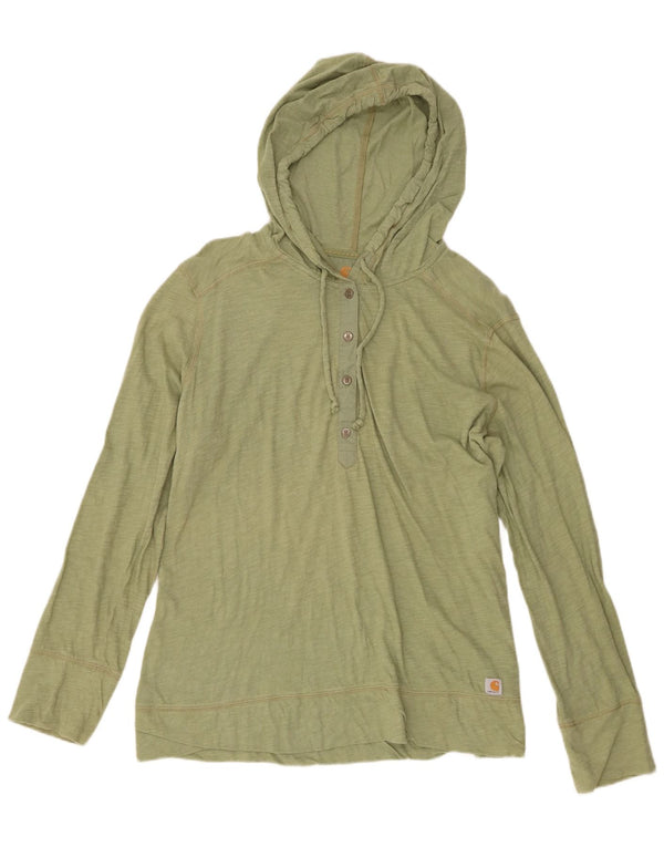Carhartt Top cu glugă pentru femei cu mânecă lungă US 16/18 XL, bumbac verde