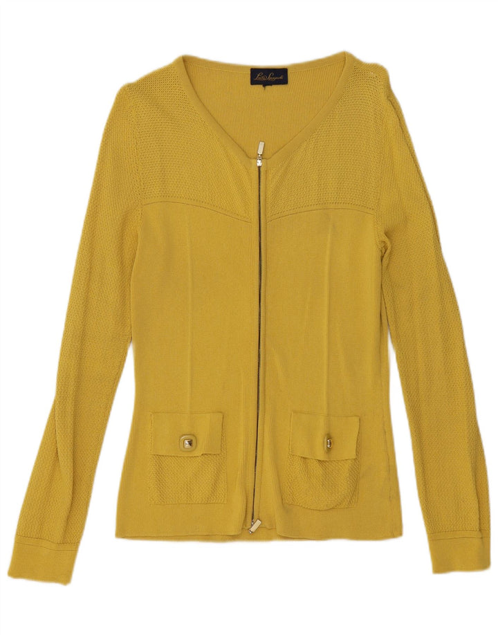 Pulover cardigan pentru femei Luisa Spagnoli UK 14 Galben mediu