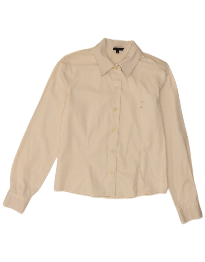 Cămașă Trussardi pentru femei UK 10 Small Beige Bumbac