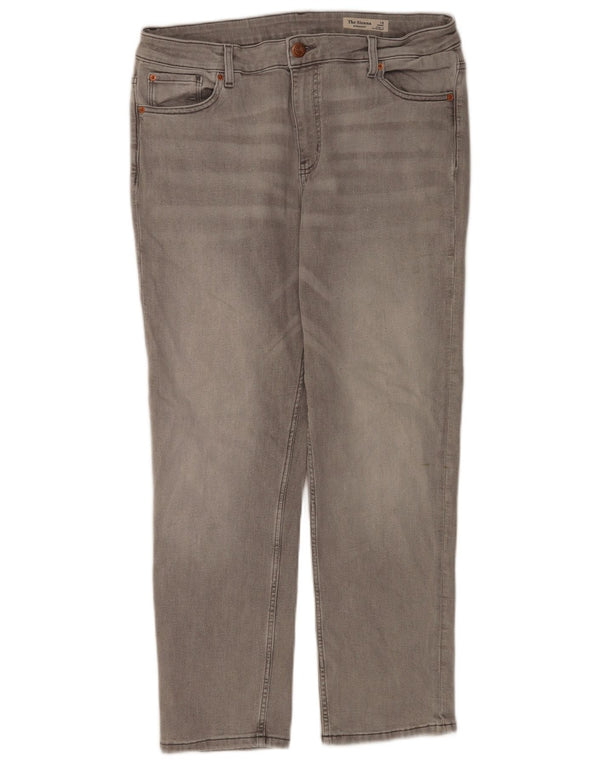 Blugi drepti pentru femei Marks & Spencer The Sienna UK 16 Large W34 L27 Gri