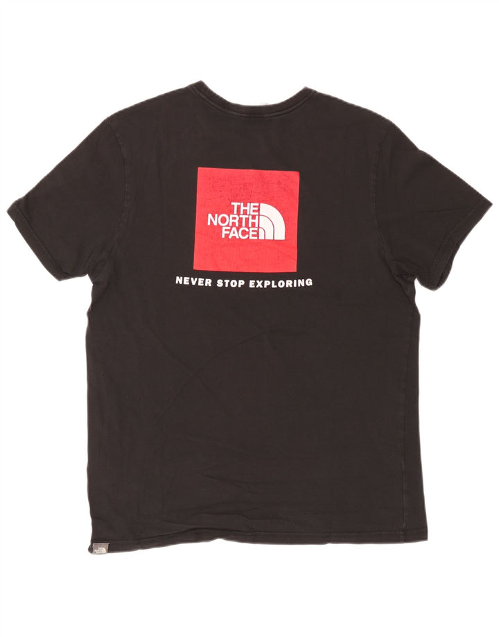 Tricou grafic pentru bărbați The North Face Top mare din bumbac negru