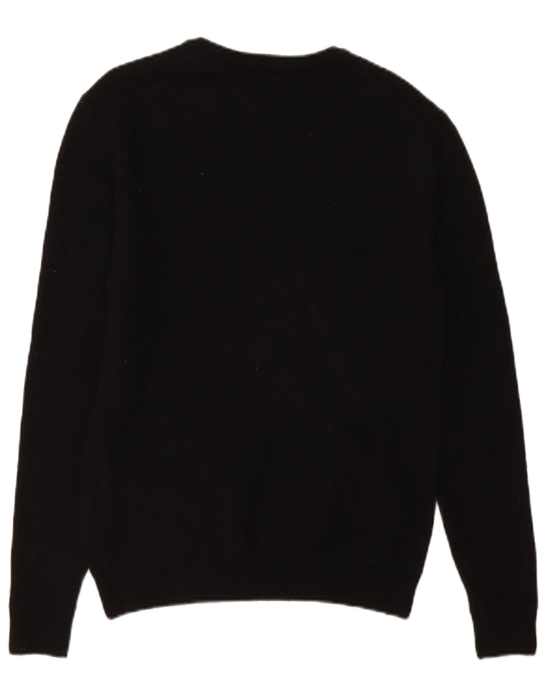 Pulover pentru bărbați Superdry cu gât de barcă, lână neagră medie