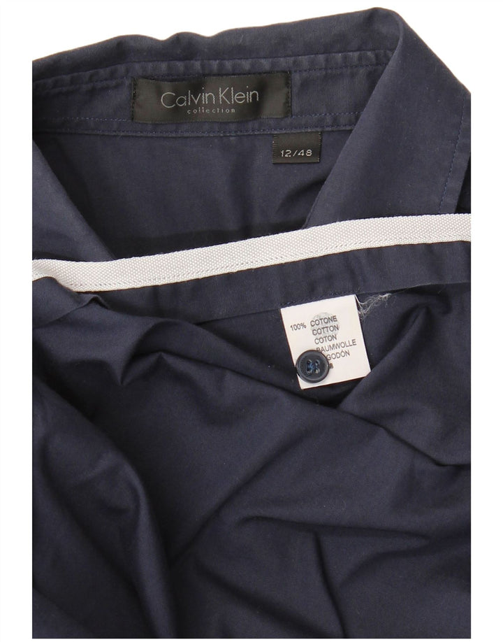 Cămașă Calvin Klein pentru femei US 12 mare, bumbac bleumarin