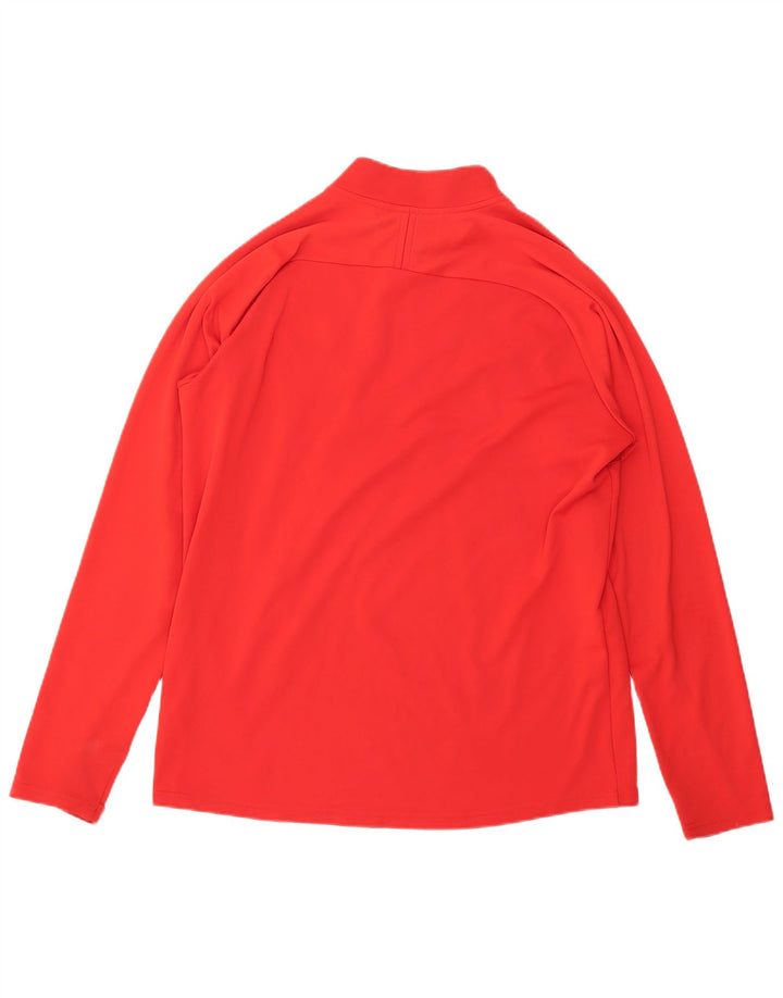 Top de trening Nike Dri Fit Graphic Zip Gâtul Pulover pentru bărbați, mare, roșu