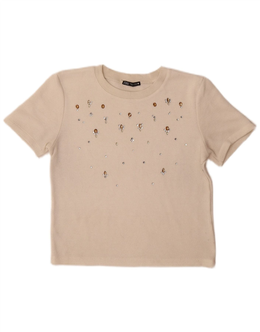 Tricou pentru femei Zara UK 12 Bej mediu