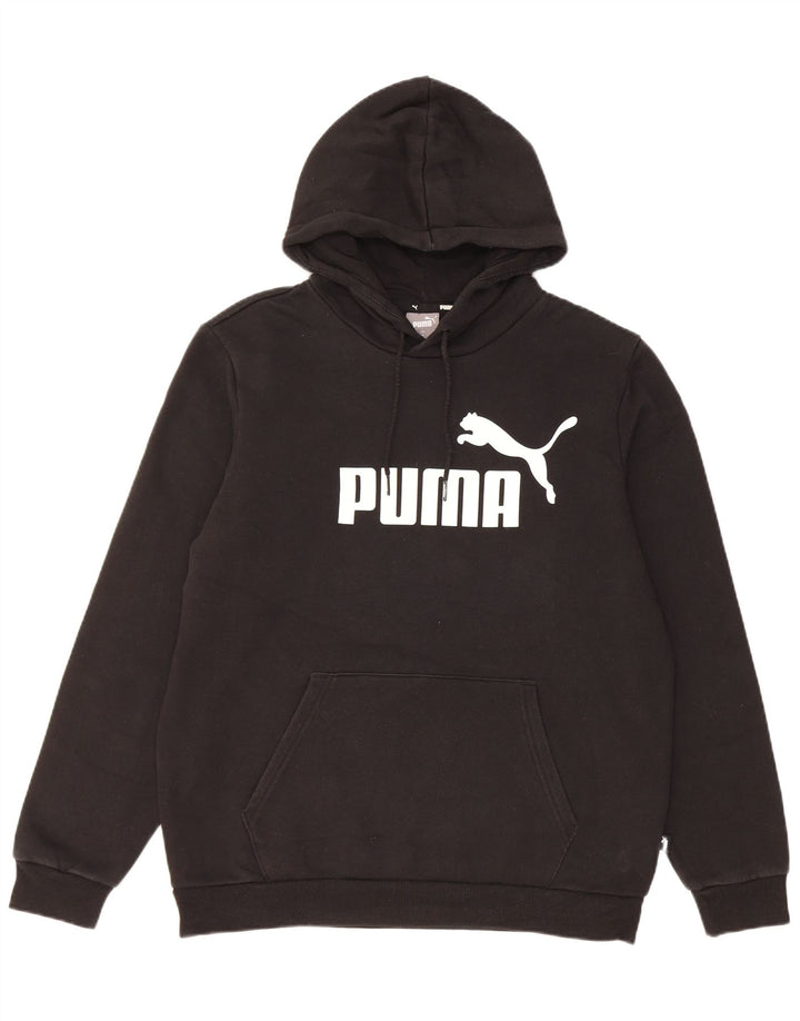 Pulover pentru bărbați Puma Graphic Hoodie, bumbac mediu negru