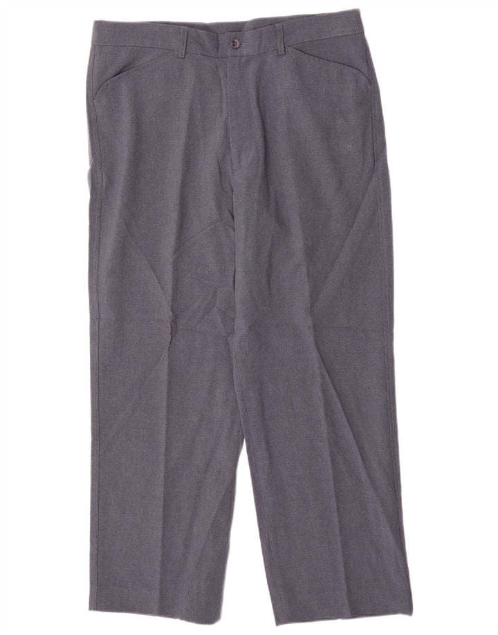 Farah Pantaloni Drepți Casual Bărbați L36 L29 Poliester Albastru