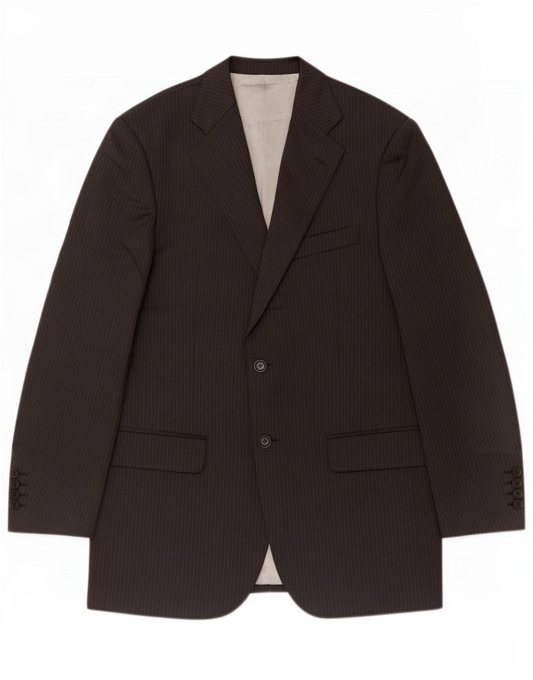 Jachetă pentru bărbați Marks & Spencer, cu 2 nasturi, UK 38 Medium Black Pinstripe