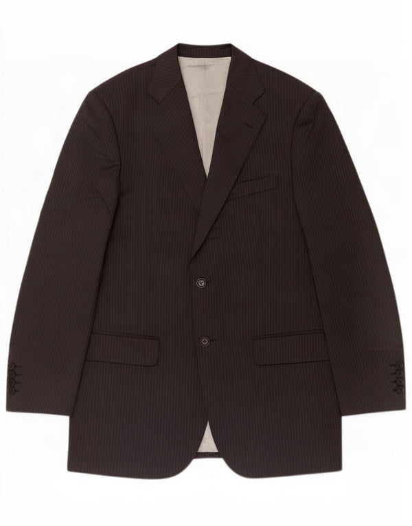 Jachetă pentru bărbați Marks & Spencer, cu 2 nasturi, UK 38 Medium Black Pinstripe