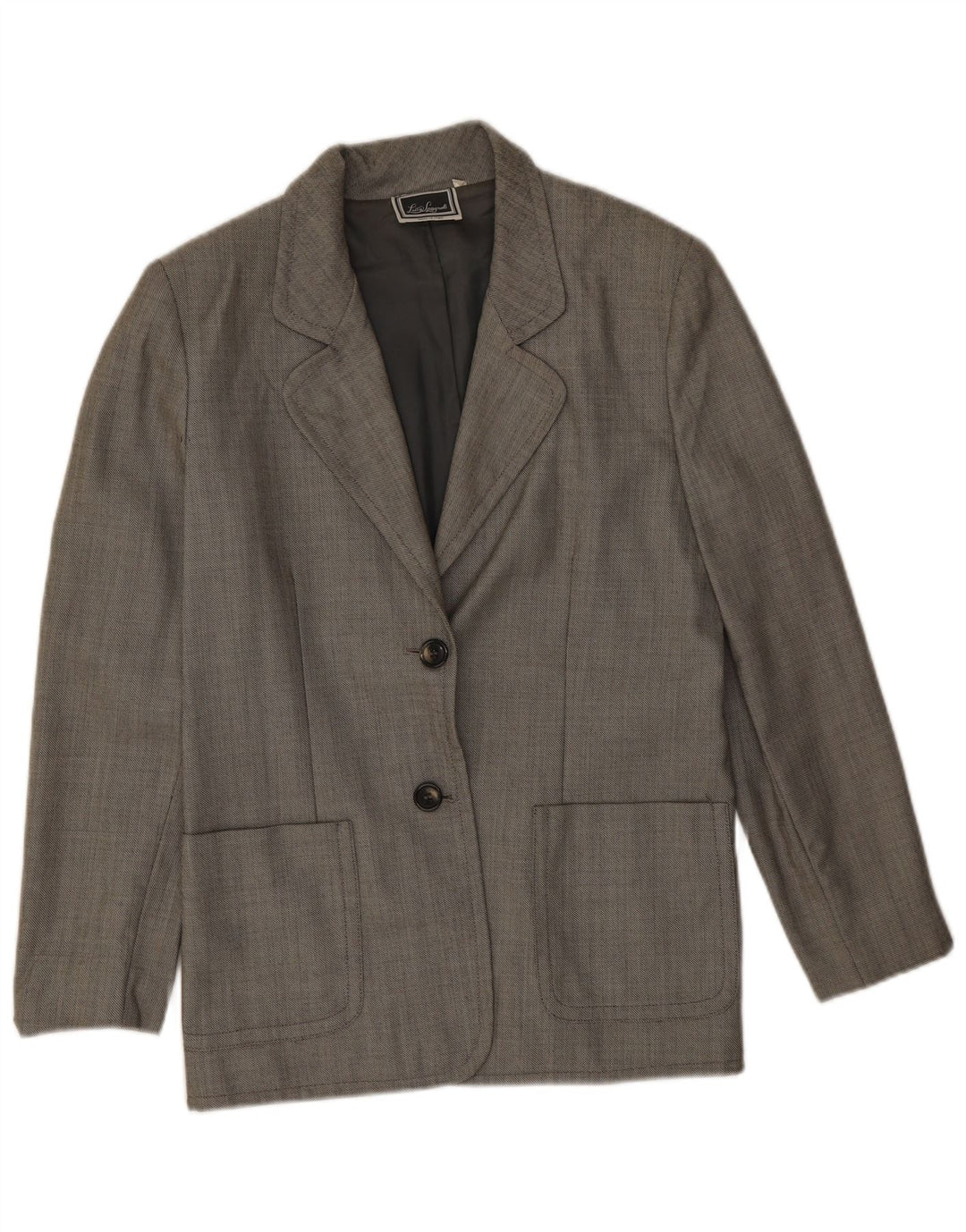 Sacou blazer pentru femei Luisa Spagnoli cu 2 nasturi IT 44 Lână gri mediu