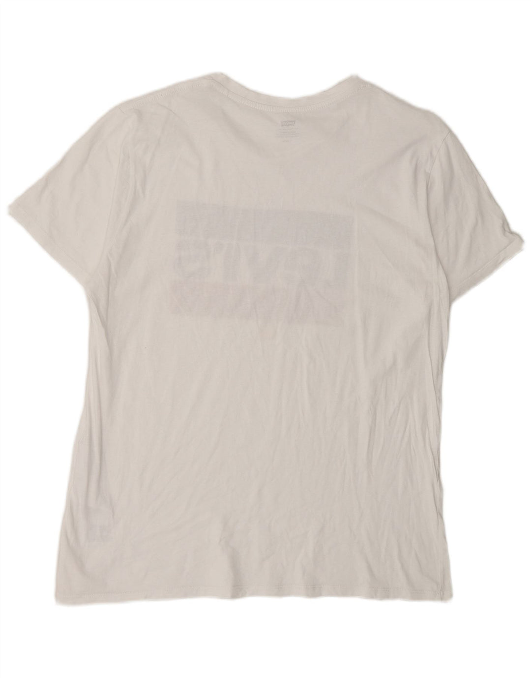 Tricou grafic Levi's pentru bărbați Top mare din bumbac alb