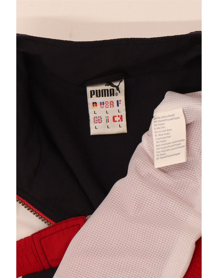 Jachetă de trening pentru bărbați Puma, mare, roșie, din poliamidă color bloc