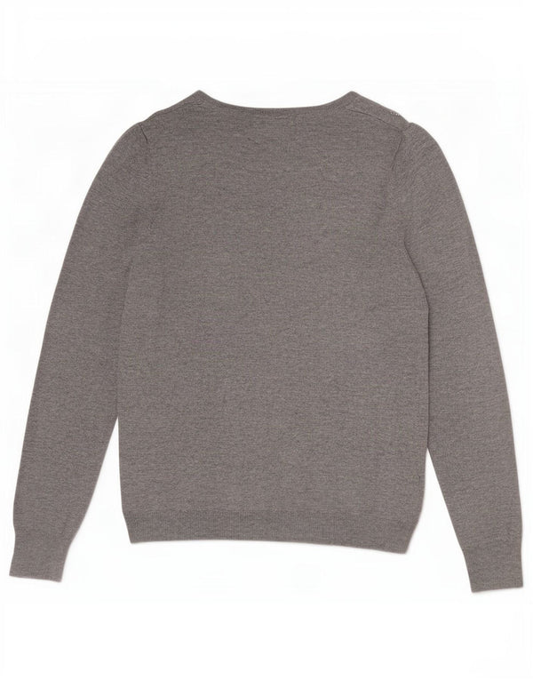 Pulover pentru femei Marks & Spencer, cu gât de barcă, UK 10, mic, gri, pete