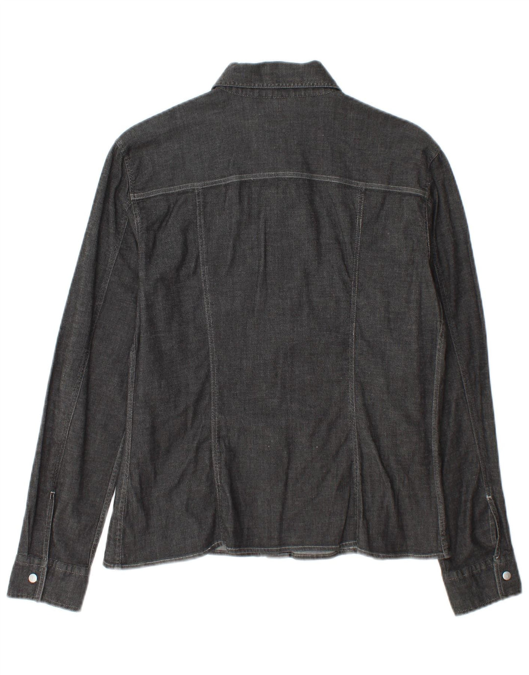 Cămașă pentru femei Trussardi Jeans UK 16 mare bumbac gri