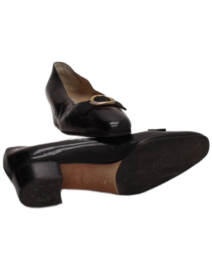Valle Verde Femei Piele Ballet Flat Mărimea UK 6 Piele Neagră