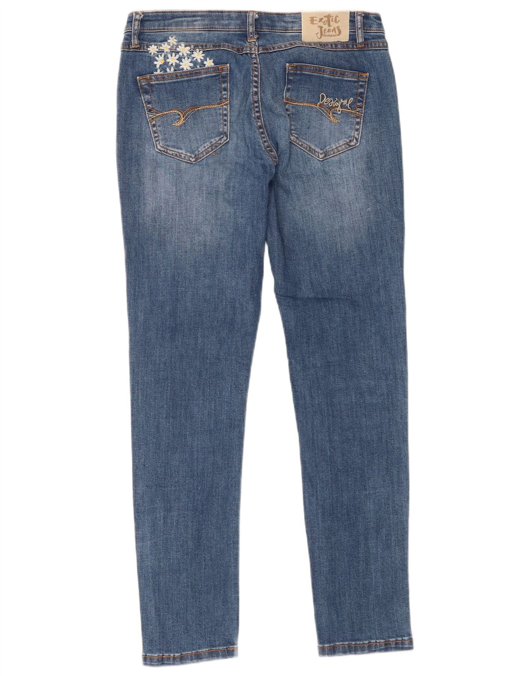 Blugi slim pentru femei Desigual W30 L28 Blue Floral