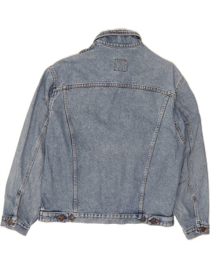 BENETTON Womens Oversized Denim Jacket IT 44 Medium Blue Cotton Vintage Benetton and Second-Hand Benetton from Messina Hembry 