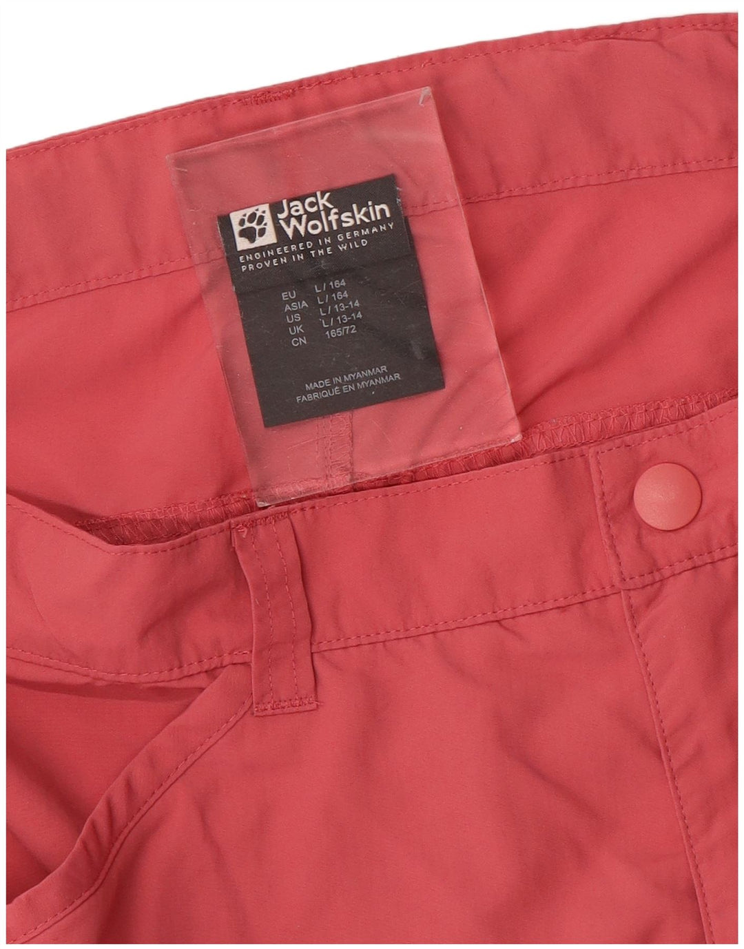 JACK WOLFSKIN Pantaloni scurți cargo băieți 13-14 ani mari W30 roz