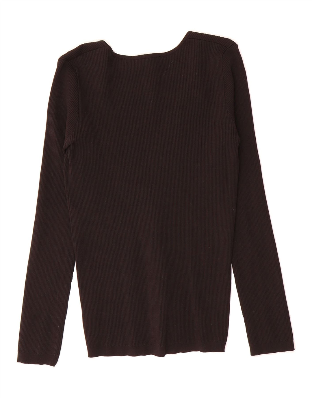 ZARA Womens V-Neck Jumper Sweater UK 12 Medium Black Nylon Vintage Zara and Second-Hand Zara from Messina Hembry 