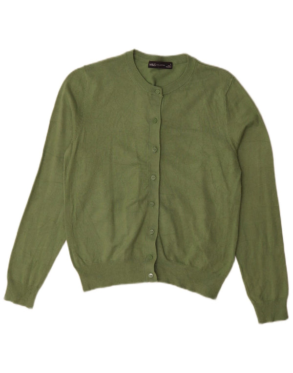 Pulover cardigan pentru femei Marks & Spencer UK 12 Medium Green Viscose