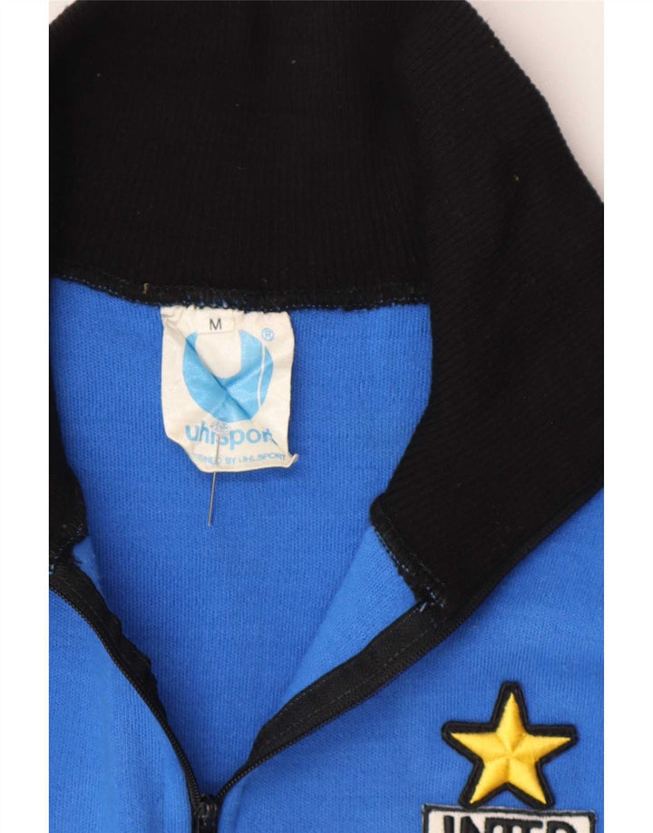Hanorac Uhlsport Inter Milano 1990-1991 pentru bărbați, albastru mediu