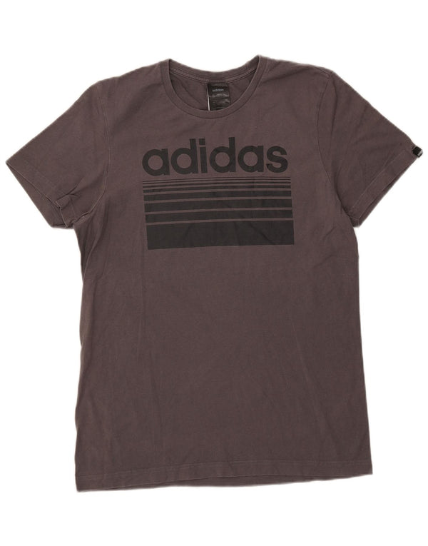 Tricou grafic pentru bărbați Adidas Top mic, gri, bumbac