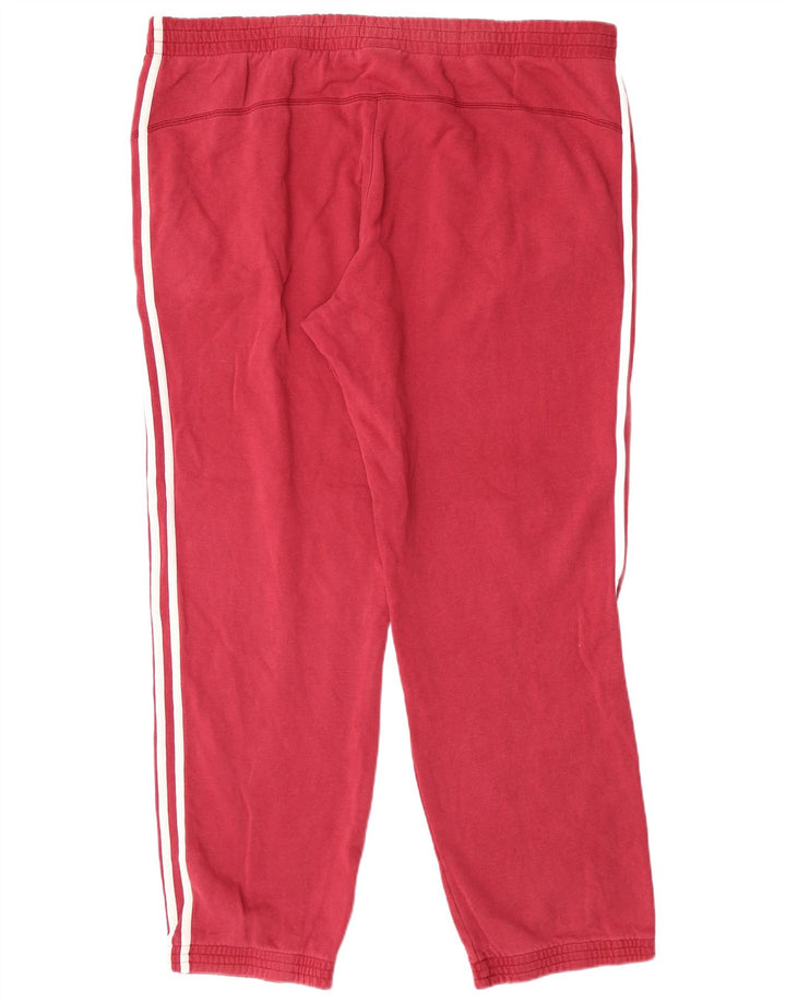 Pantaloni de trening ADIDAS pentru bărbați 2XL bumbac burgundă