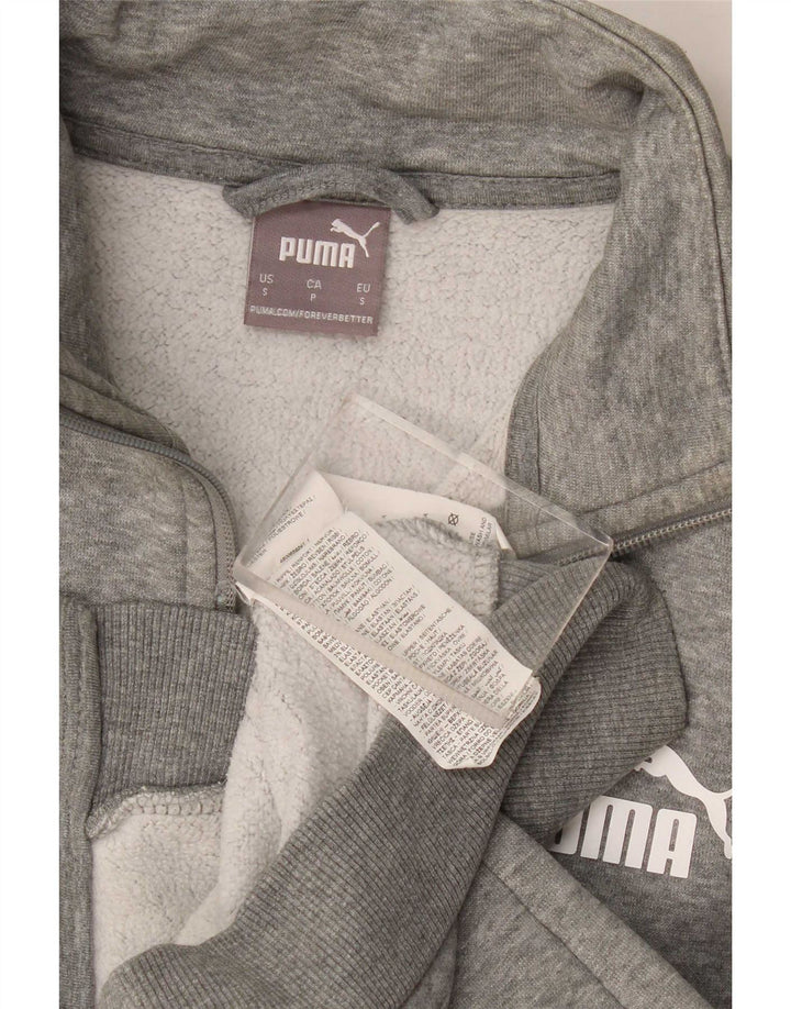 Jachetă de trening pentru bărbați Puma, din bumbac mic, gri cu pete