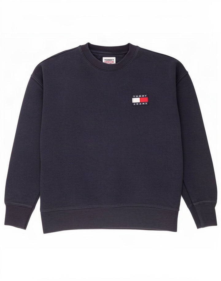 Hanorac pentru bărbați Tommy Hilfiger Pulover mediu din bumbac bleumarin
