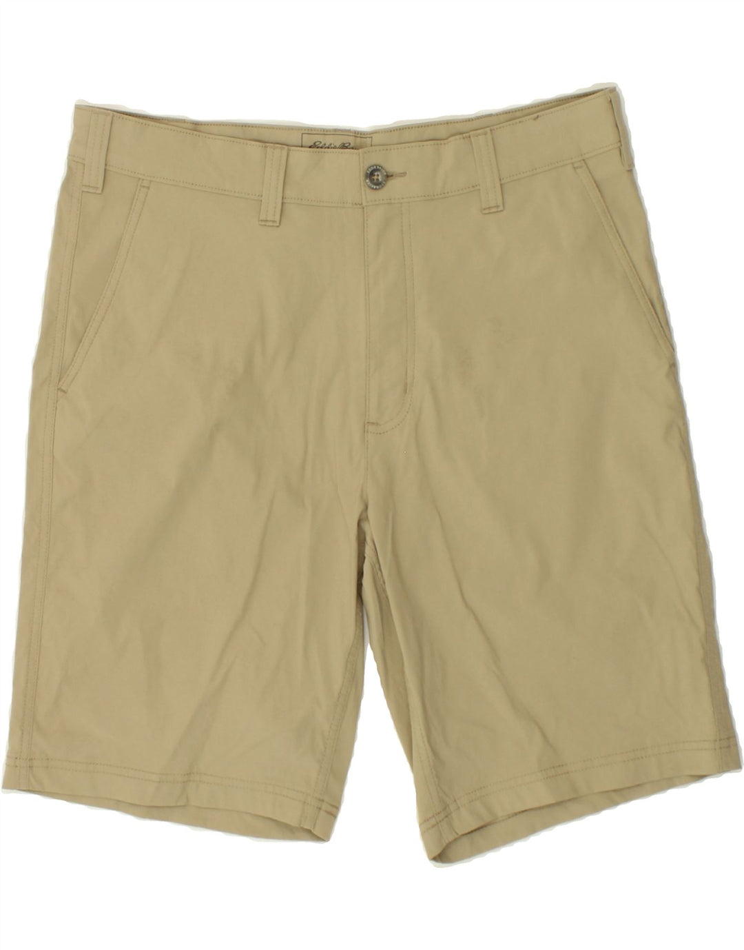 EDDIE BAUER Mens Chino Shorts W36 Large  Beige Polyester Vintage Eddie Bauer and Second-Hand Eddie Bauer from Messina Hembry 