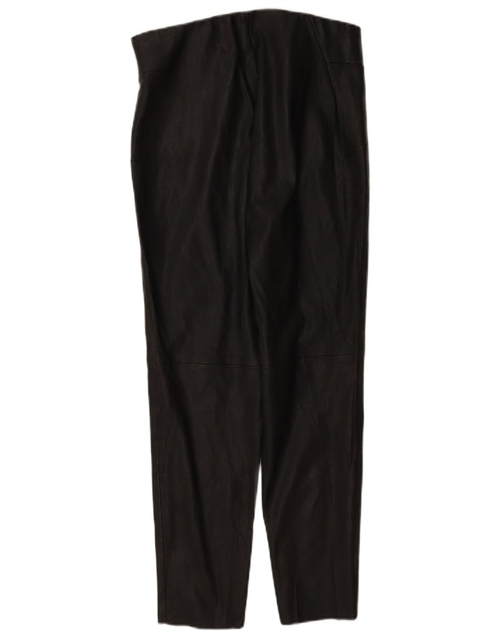 Pantaloni subțiri din piele pentru femei Zara L30 L27 Negru