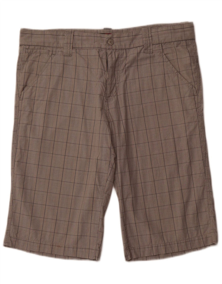 Pantaloni scurți chino pentru bărbați O'Neill W31, bumbac carouri, gri mediu