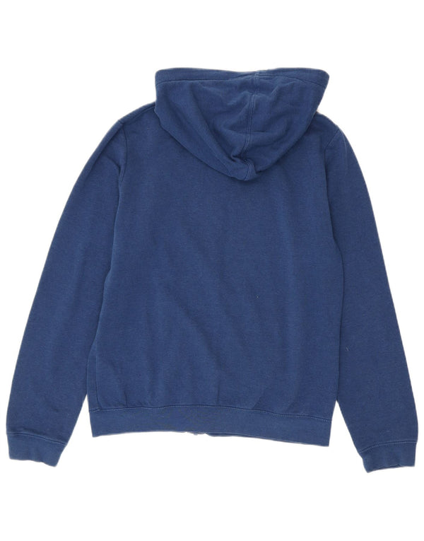 Pulover Nike pentru femei, cu fermoar, cu glugă, UK 14, bumbac albastru mediu
