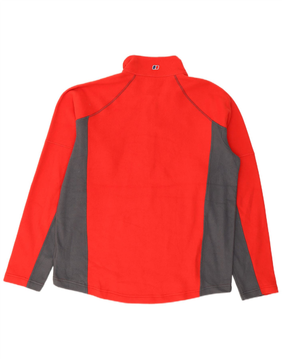 Jumper pentru bărbați Berghaus, cu fermoar și gât, din lână, mare, roșu, din poliester