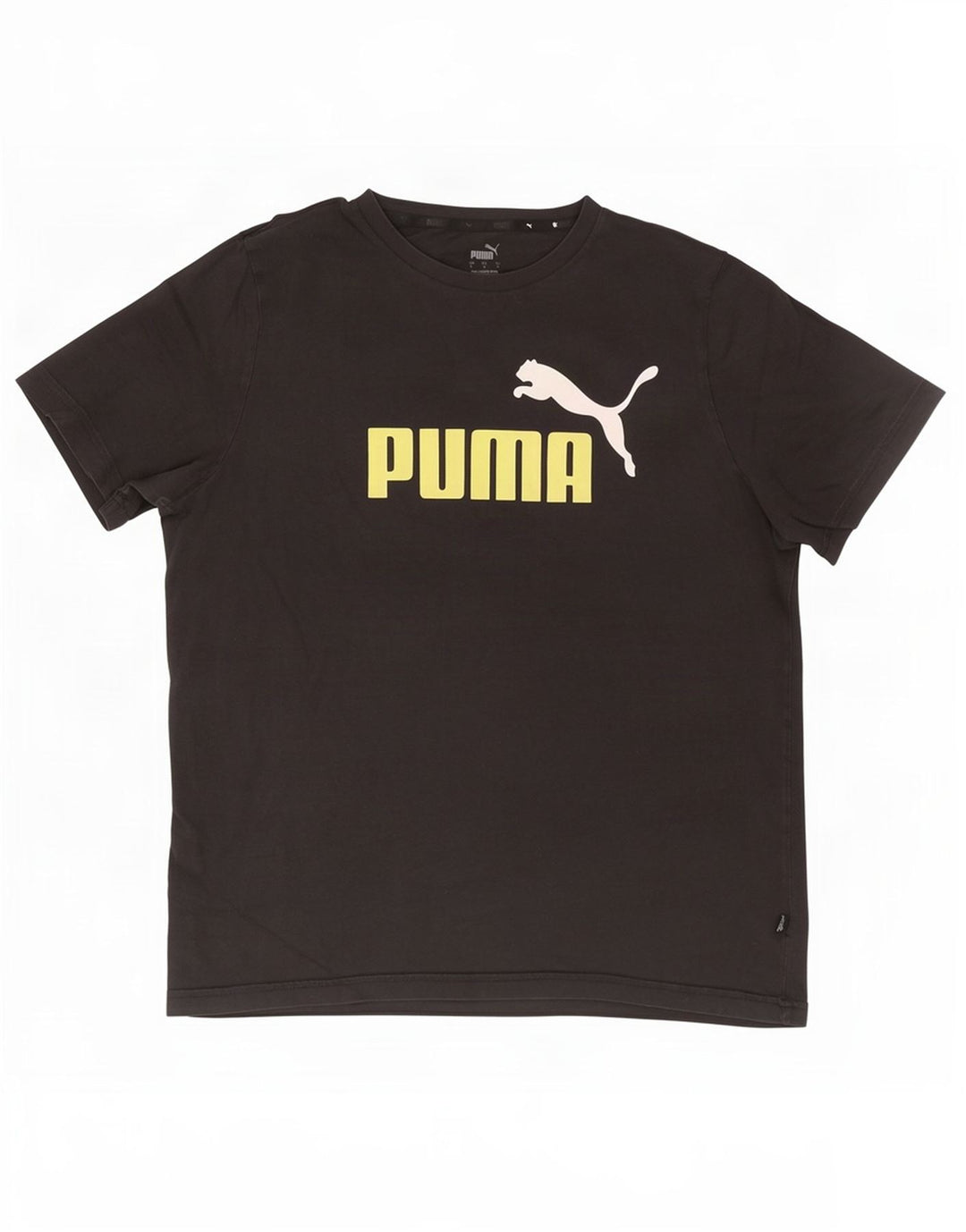 Tricou grafic Puma pentru bărbați Top mare din bumbac negru