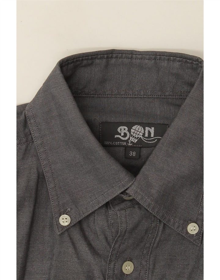 Cămașă Vintage pentru bărbați Mărimea 38 Bumbac Gri mediu