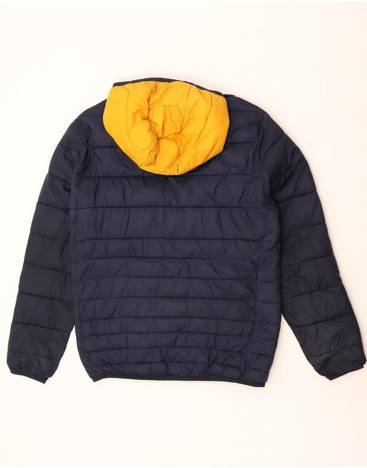 Jack & Jones Jachetă căptușită cu glugă pentru bărbați UK 38 Medium Bleumarin Colorblock