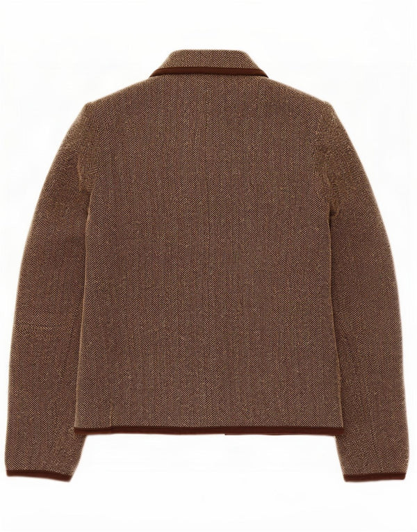 Jachetă pentru femei Marks & Spencer UK 10 Small Brown Herringbone