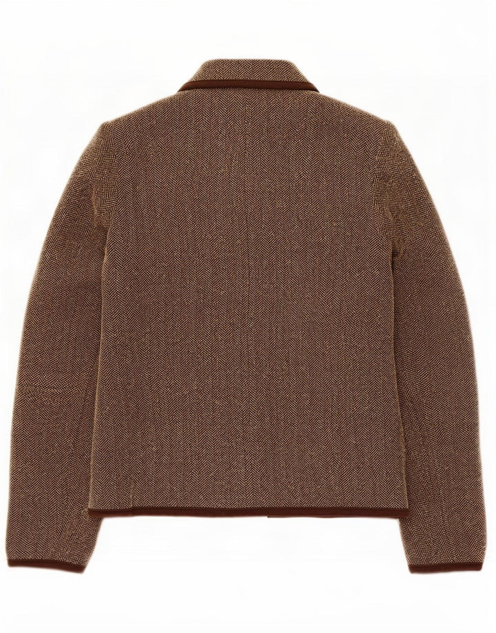Jachetă pentru femei Marks & Spencer UK 10 Small Brown Herringbone