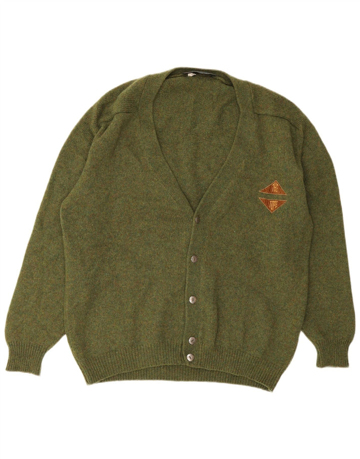 Cardigan Vintage pentru bărbați, XL, verde