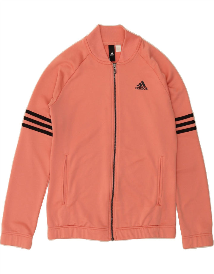 ADIDAS Womens Tracksuit Top Jacket UK 12 Medium Pink Vintage Adidas and Second-Hand Adidas from Messina Hembry 